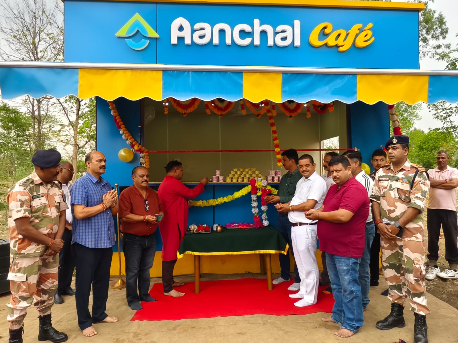 Lalkuan: Anchal Milk Parlour Cafe Inaugurated at the 34th Battalion, ITBP