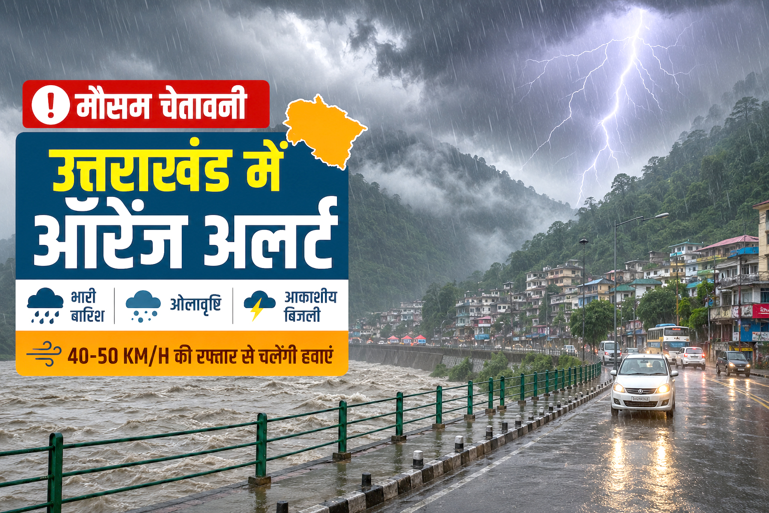 Heavy Rain Alert for Uttarakhand